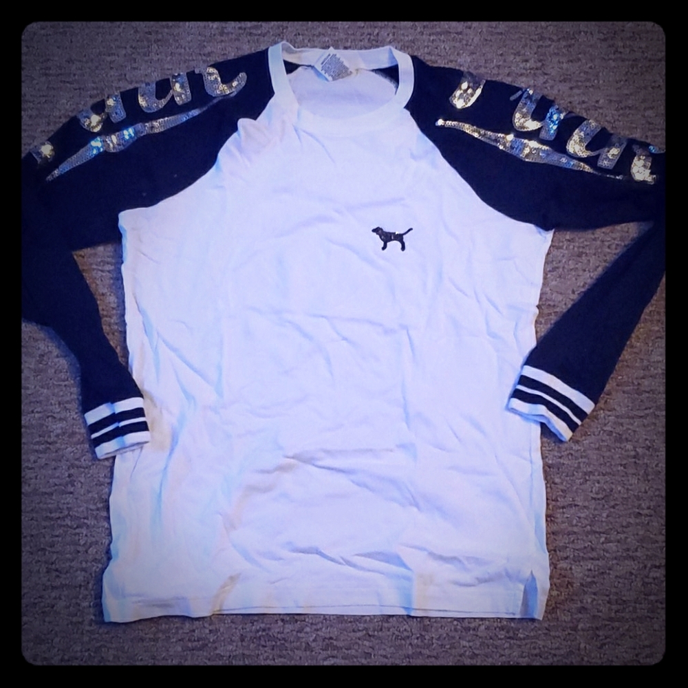 PINK VS LS White w/Black